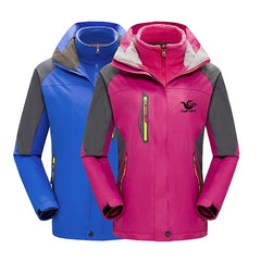 Long-Sleeved Waterproof Jacket With Yellow Zips