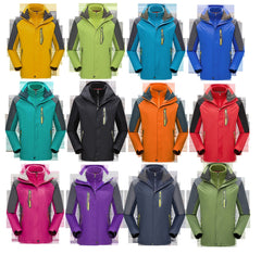 Long-Sleeved Waterproof Jacket With Yellow Zips