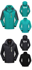 Long-Sleeved Waterproof Jacket With Yellow Zips