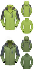 Long-Sleeved Waterproof Jacket With Yellow Zips