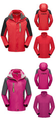 Long-Sleeved Waterproof Jacket With Yellow Zips