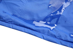 Zippered Long-Sleeved Waterproof Jacket With Fleece Lining
