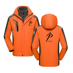 Zippered Long-Sleeved Waterproof Jacket With Removable Lining