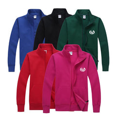 Zippered Fleece Sweater With High Collar