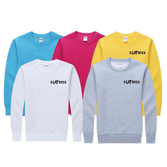 Long-Sleeved Fleece Sweater With Round Neck
