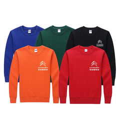 Long-Sleeved Fleece Sweater With Round Neck