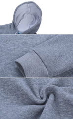 Thick Long-Sleeved Sweater With Hood