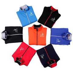 Dual-Coloured Zippered Long-Sleeved Jacket