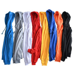 Long-Sleeved Terry Cloth Sweater With Hood
