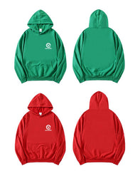 Round Neck Long Sleeves Sweater with Hood