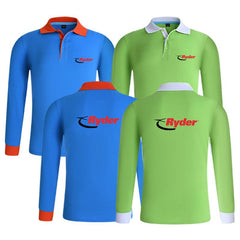 Long-Sleeved Collared Shirt
