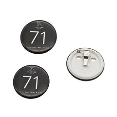 Round Tinplate Brooches