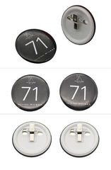 Round Tinplate Brooches