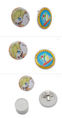 Small Round Tinplate Brooch