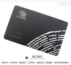 PVC Frosted Membership Black Card