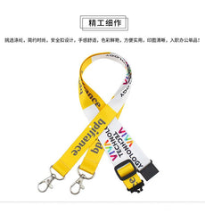 Double Hook Safety Buckle Retractable Lanyard