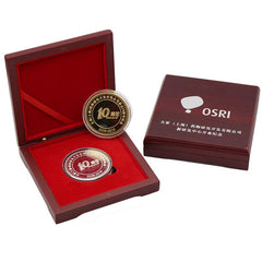 Wooden Box With Commemorative Coin Set