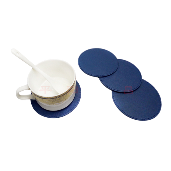 Round Leather Coasters (Deliver in 4-6 weeks)