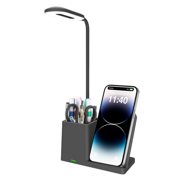 Wireless Charging Desk Lamp w/ Pen Holder (Deliver in 4-6 weeks)