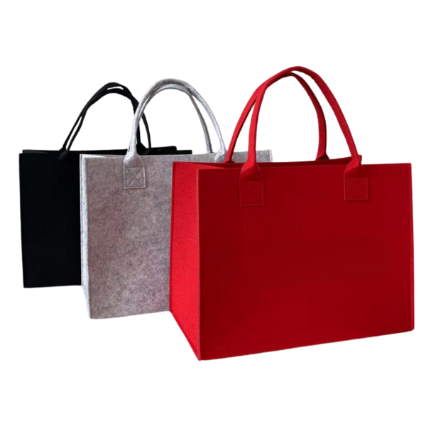 Large Solid Color Felt Tote Bag (Deliver in 4-6 weeks)