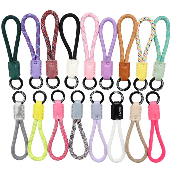 Leather Nylon Rope Keychain (Deliver in 4-6 weeks)