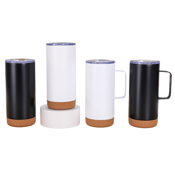 Insulated Tumbler w/ Cork Bottom (Deliver In 4-6 weeks)