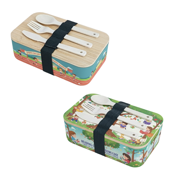 Bamboo Lid Lunch Box Set (Deliver in 4-6 weeks)