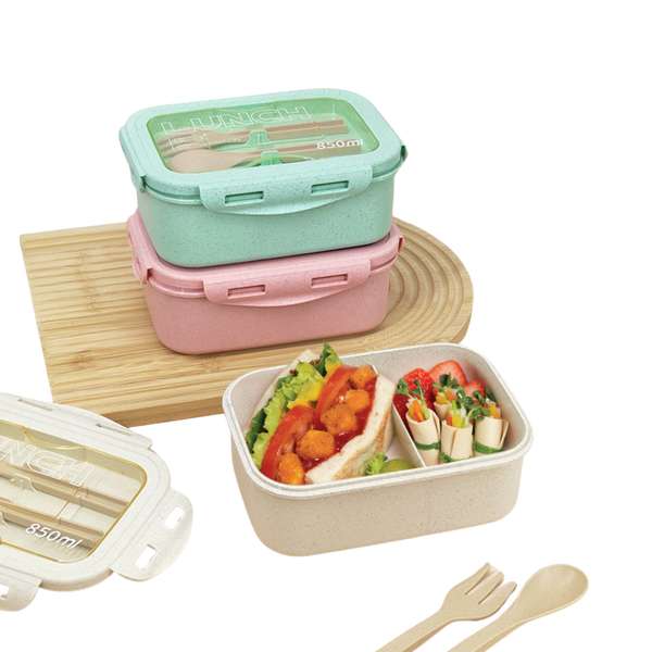 Wheat Straw Japanese Lunch Box (Deliver in 4-6 weeks)