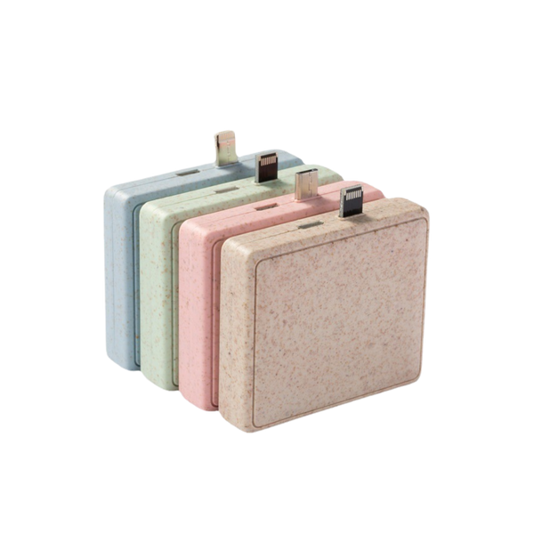 2000 MAH Wheat Mini Power Bank (Deliver in 4-6 weeks)