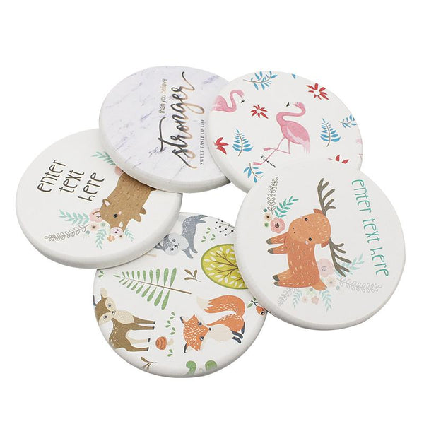 Round Clay Coasters