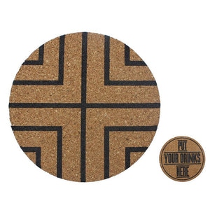 Round Thick Cork Coaster