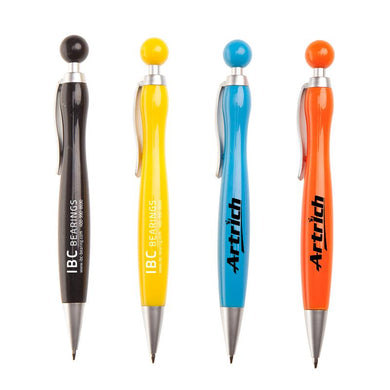 Ballpoint Pen With Spherical Push Button