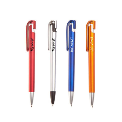 Push Button Plastic Ballpoint Pen With Spray-Painted Body