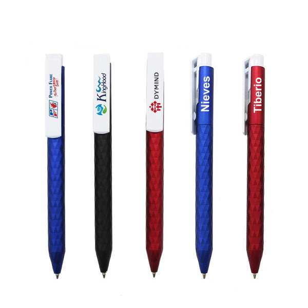 Diamond-Texured Design Ball Point Pen