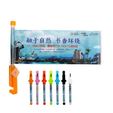 Colorful Clicker Gel Pen with Mobile Phone Holder