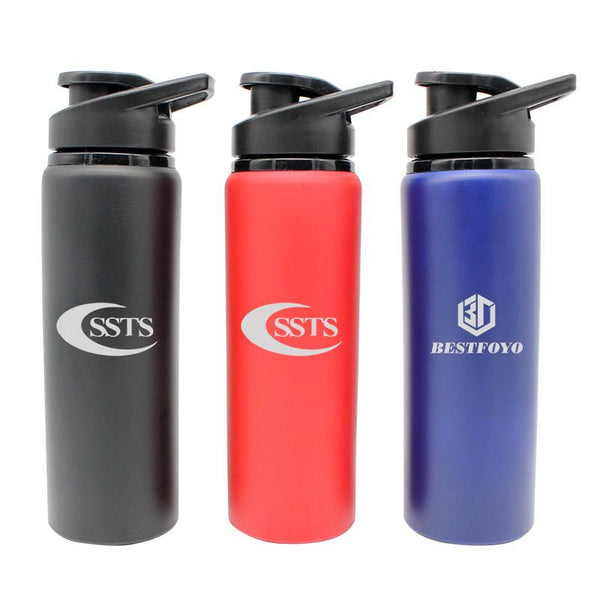 Stainless Steel Drinking Bottle With Matte Metallic Body