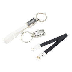 Apple/Android Two-In-One Cable Keychain