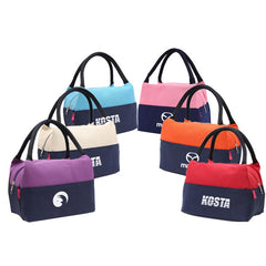 Dual-Coloured Waterproof Canvas Lunch Bag