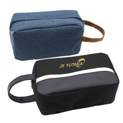 Zippered Toiletry Bag In Blue Or Black