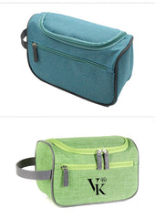 Zippered Toiletry Bag With Hanging Hook For Travel