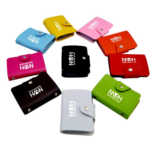 Card Organiser With 12 Card Pockets And Coloured Cover