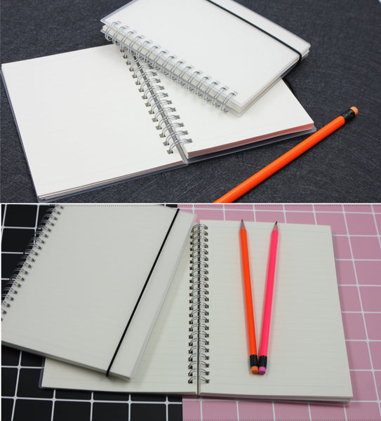 A5 Notebook With Clear Cover And Lined Pages