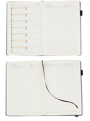 Business Notebook with Pen Holder and Elastic Band Closure