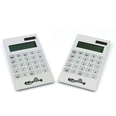 White Office Calculator With Clear Buttons