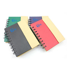 Small Notebook Set With Coloured Cover And Vertical Flap