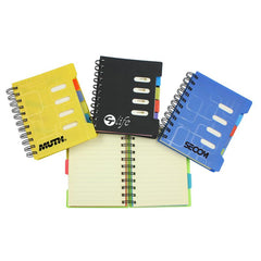 Office Spiral-Bound Notebook With Colourful Index Dividers