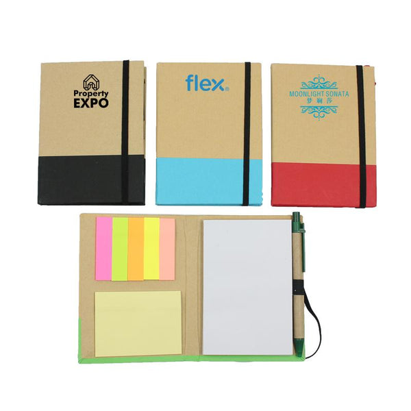 Notepad Set With Elastic Band Closure