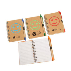 Eco-Friendly Notebook With Smiley Face Design