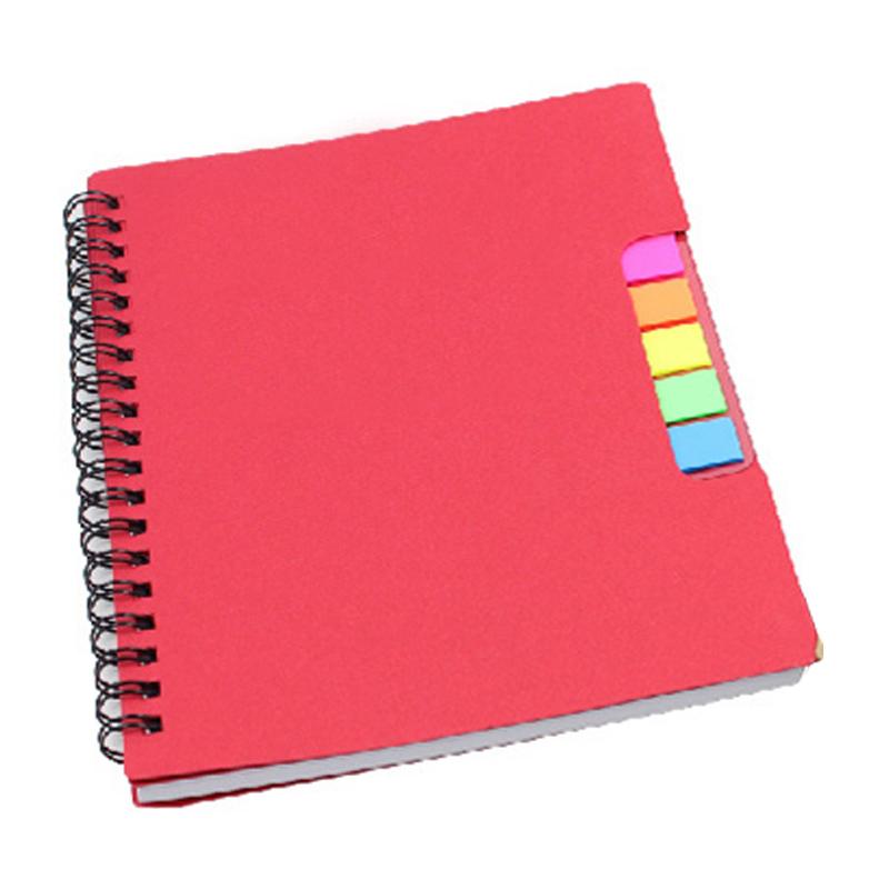 Office Notebook With Colourful Sticky Flags Set – I Want Gift