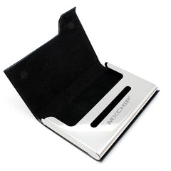 Metal Name Card Holder With Black Cover